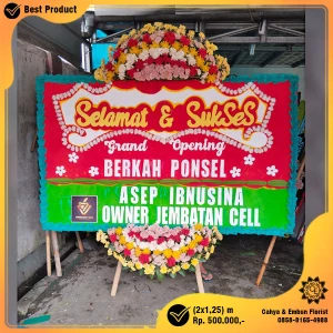 Bunga Papan Selamat & Sukses 2x1.25m Model BP-005